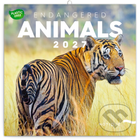 NOTIQUE Nástenný poznámkový kalendár Endangered animals (Ohrozené druhy) 2027 (Notique). Notique, 2026 NOTIQUE Nástenný poznámkový kalendár Endangered animals (Ohrozené druhy) 2027 (Notique). Notique, 2026