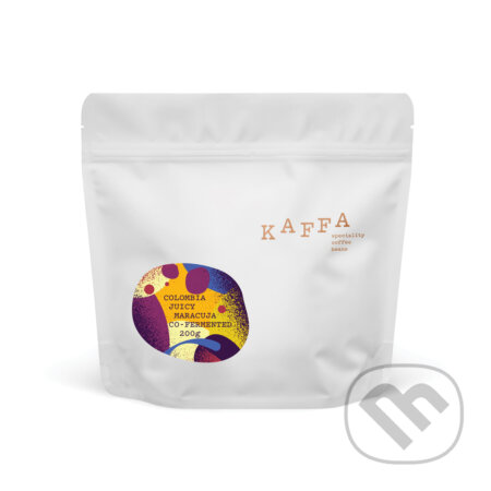 Kávy a čaje: KAFFA COLOMBIA JUICY MARACUJA 200g (KAFFA). KAFFA, 2026 Kávy a čaje: KAFFA COLOMBIA JUICY MARACUJA 200g (KAFFA). KAFFA, 2026