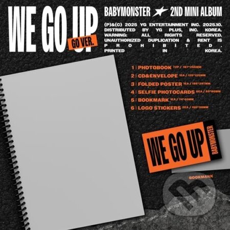 Hudební CD: Babymonster: We Go Up / Go Version (Bertus). Bertus, 2025 Hudební CD: Babymonster: We Go Up / Go Version (Bertus). Bertus, 2025