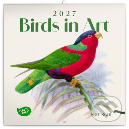 NOTIQUE Nástenný poznámkový kalendár Birds in Art (Vtáčiky) 2027 (Notique). Notique, 2026 NOTIQUE Nástenný poznámkový kalendár Birds in Art (Vtáčiky) 2027 (Notique). Notique, 2026