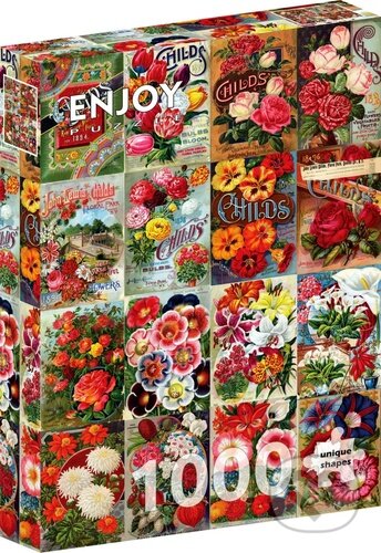 Puzzle: Puzzle Vintage katalog květinových semen (1000 dílků) (Enjoy). Enjoy, 2026 Puzzle: Puzzle Vintage katalog květinových semen (1000 dílků) (Enjoy). Enjoy, 2026
