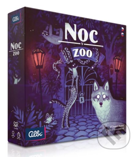 Spoločenská hra: Noc v zoo (Tomáš Holek). Albi, 2026 Spoločenská hra: Noc v zoo (Tomáš Holek). Albi, 2026