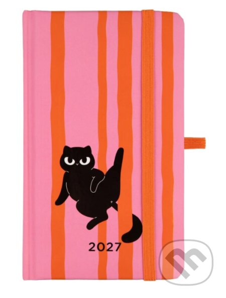 Vreckový diár s gumičkou na rok 2027 - Čierna mačka (Albi). Albi, 2026 Vreckový diár s gumičkou na rok 2027 - Čierna mačka (Albi). Albi, 2026