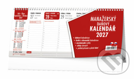 Manažerský daňový kalendář 2027 - stolní kalendář (Baloušek). Baloušek, 2026 Manažerský daňový kalendář 2027 - stolní kalendář (Baloušek). Baloušek, 2026
