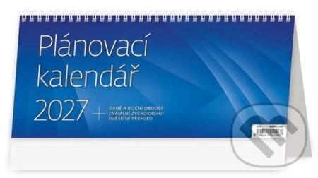 Plánovací kalendář modrý 2027 - stolní kalendář (Helma). Helma, 2026 Plánovací kalendář modrý 2027 - stolní kalendář (Helma). Helma, 2026
