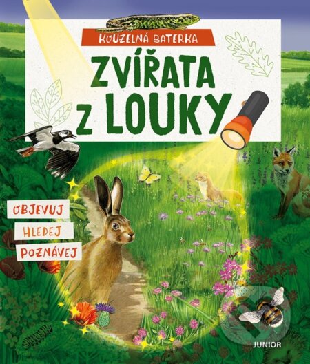 Kniha: Kouzelná baterka: Zvířata z louky (Elina Roth). Junior, 2026 Kniha: Kouzelná baterka: Zvířata z louky (Elina Roth). Junior, 2026