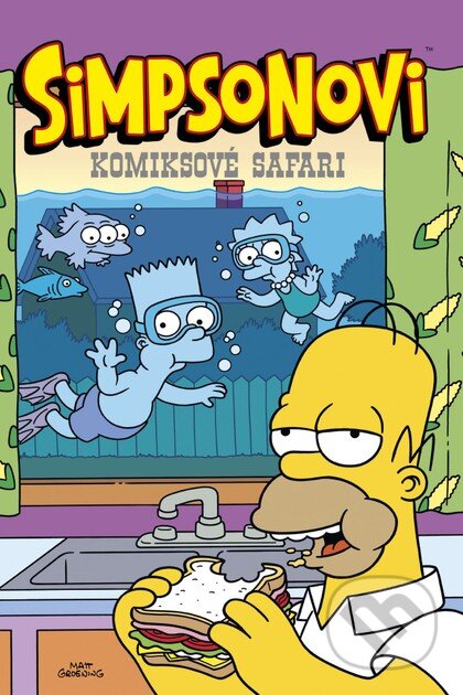 Kniha: Simpsonovi: Komiksové safari (různí). Crew, 2026 Kniha: Simpsonovi: Komiksové safari (různí). Crew, 2026