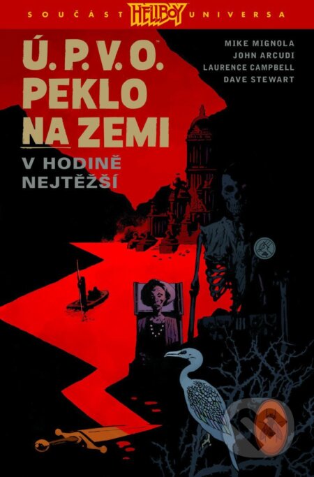 Kniha: Ú.P.V.O. Peklo na zemi 15 - V hodině nejtěžší (Mike Mignola a John Arcudi). Comics centrum, 2026 Kniha: Ú.P.V.O. Peklo na zemi 15 - V hodině nejtěžší (Mike Mignola a John Arcudi). Comics centrum, 2026
