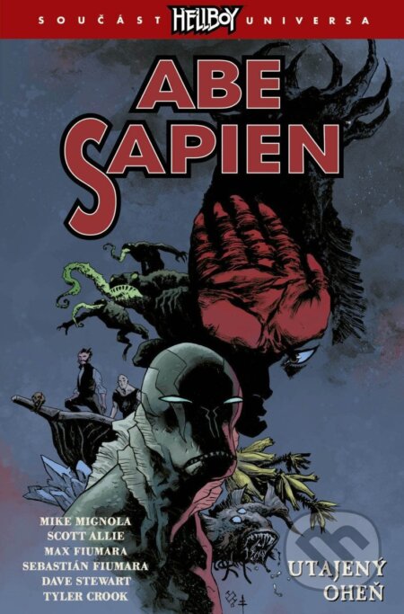 Kniha: Abe Sapien 7 - Utajený oheň (Mike Mignola a Scott Allie). Comics centrum, 2026 Kniha: Abe Sapien 7 - Utajený oheň (Mike Mignola a Scott Allie). Comics centrum, 2026