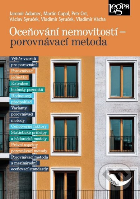 Kniha: Oceňování nemovitostí - porovnávací metoda (Jaromír Adamec). Leges, 2026 Kniha: Oceňování nemovitostí - porovnávací metoda (Jaromír Adamec). Leges, 2026