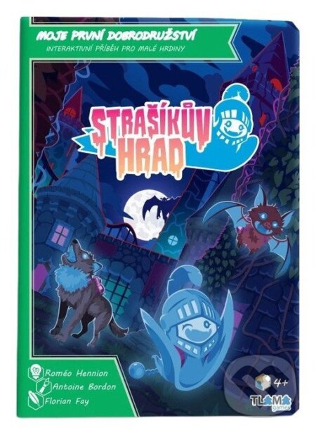 Kniha: Strašíkův hrad (Tlama games). Tlama games, 2026 Kniha: Strašíkův hrad (Tlama games). Tlama games, 2026