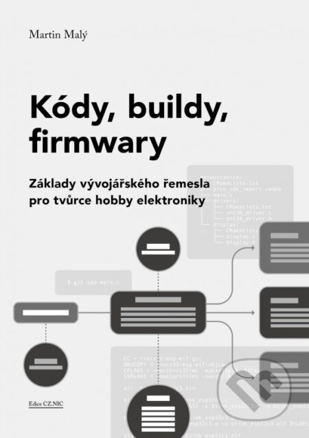 Kniha: Kódy, buildy, firmwary (Martin Malý). CZ.NIC, 2026 Kniha: Kódy, buildy, firmwary (Martin Malý). CZ.NIC, 2026