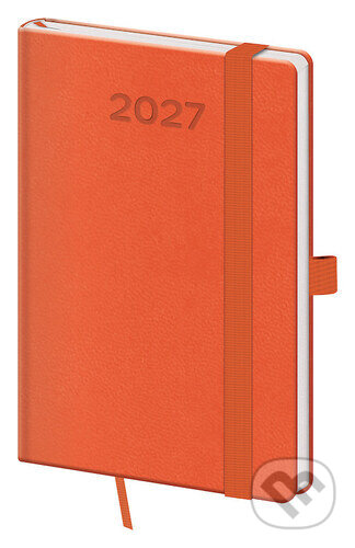 Kapesní diář 2027 A6 Print Pop oranžový (Helma). Helma, 2026 Kapesní diář 2027 A6 Print Pop oranžový (Helma). Helma, 2026