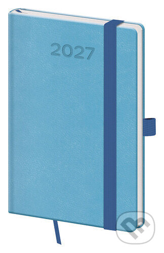 Kapesní diář 2027 A6 Print Pop světle modrý (Helma). Helma, 2026 Kapesní diář 2027 A6 Print Pop světle modrý (Helma). Helma, 2026