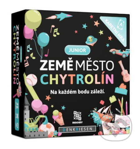 Společenská hra: Země město chytrolín - Junior (REXhry). REXhry, 2026 Společenská hra: Země město chytrolín - Junior (REXhry). REXhry, 2026