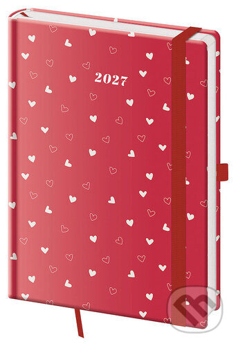 Týdenní diář 2027 A5 Vario Hearts s gumičkou (Helma). Helma, 2026 Týdenní diář 2027 A5 Vario Hearts s gumičkou (Helma). Helma, 2026