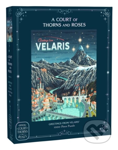 Kniha: A Court of Thorns and Roses Official Greetings from Velaris 1000-Piece Puzzle (Sarah J. Maas). Chronicle Books, 2026 Kniha: A Court of Thorns and Roses Official Greetings from Velaris 1000-Piece Puzzle (Sarah J. Maas). Chronicle Books, 2026