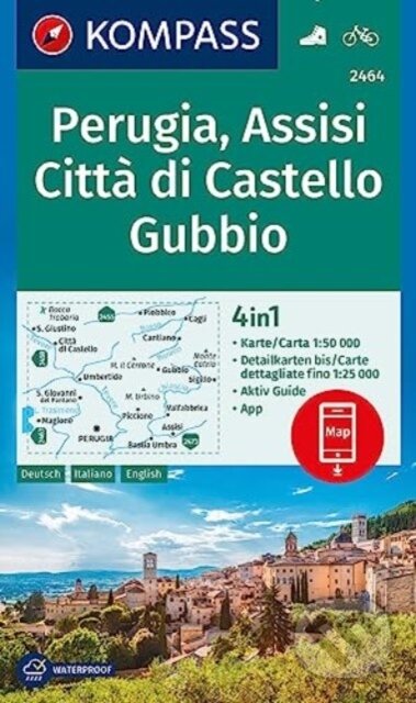 2464 Perugia, Assisi, Città di Castello, Gubbio 1: 50 000 (Kompass). Kompass, 2024 2464 Perugia, Assisi, Città di Castello, Gubbio 1: 50 000 (Kompass). Kompass, 2024