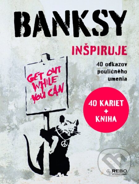Kniha: Banksy inšpiruje (Giulia Manzi a Sabina De Gregori). Rebo, 2026 Kniha: Banksy inšpiruje (Giulia Manzi a Sabina De Gregori). Rebo, 2026