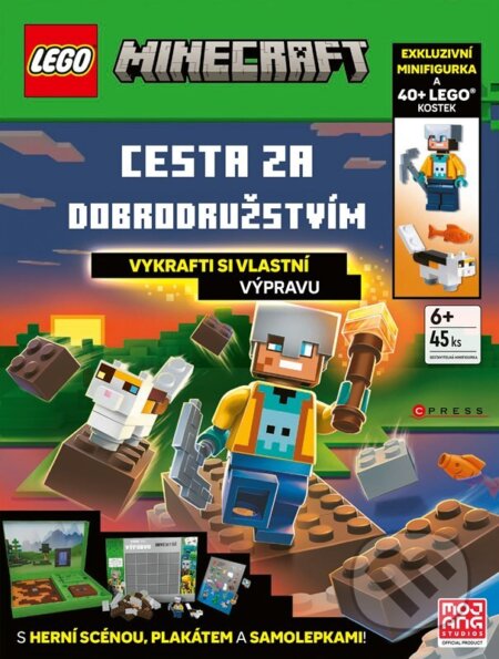Kniha: LEGO® Minecraft® Cesta za dobrodružstvím (CPRESS). CPRESS, 2026 Kniha: LEGO® Minecraft® Cesta za dobrodružstvím (CPRESS). CPRESS, 2026