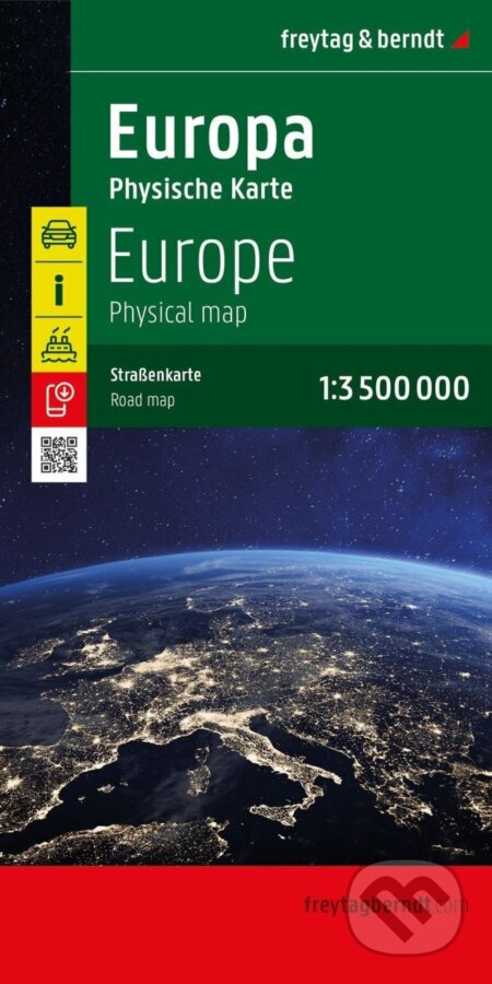Európa fyzická 1: 3 500 000 (freytag&berndt). freytag&berndt, 2026 Európa fyzická 1: 3 500 000 (freytag&berndt). freytag&berndt, 2026