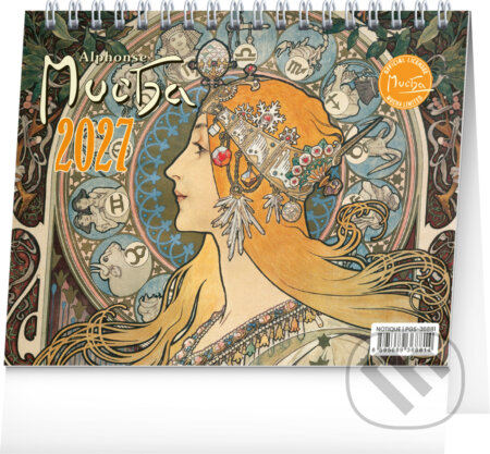 NOTIQUE Stolní kalendář Alphonse Mucha 2027 (Notique). Notique, 2026 NOTIQUE Stolní kalendář Alphonse Mucha 2027 (Notique). Notique, 2026