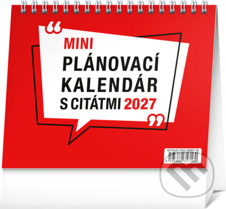 NOTIQUE Stolový Mini lánovací kalendár s citátmi 2027 (Notique). Notique, 2026 NOTIQUE Stolový Mini lánovací kalendár s citátmi 2027 (Notique). Notique, 2026