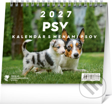 NOTIQUE Stolový kalendár Psy 2027 (Notique). Notique, 2026 NOTIQUE Stolový kalendár Psy 2027 (Notique). Notique, 2026
