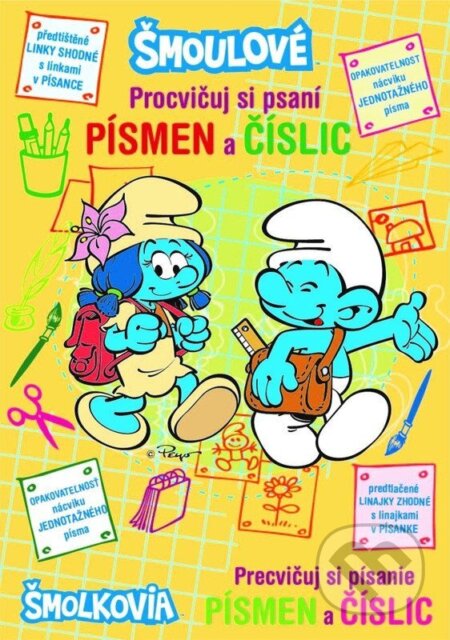 Šmoulové Procvičuj si psaní písmen a číslic (Akim). Akim, 2026 Šmoulové Procvičuj si psaní písmen a číslic (Akim). Akim, 2026