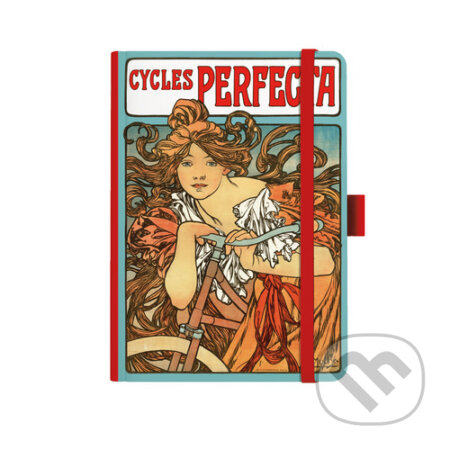 Notes A5 Premium Alfons Mucha 2027 tečky červený (Baloušek). Baloušek, 2026 Notes A5 Premium Alfons Mucha 2027 tečky červený (Baloušek). Baloušek, 2026