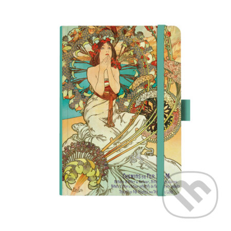 Notes A5 Premium Alfons Mucha 2027 tečky Tyrkysový (Baloušek). Baloušek, 2026 Notes A5 Premium Alfons Mucha 2027 tečky Tyrkysový (Baloušek). Baloušek, 2026