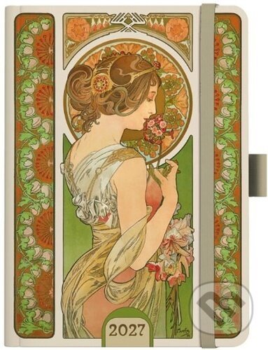 Denní diář 2027 A5 Alfons Mucha Zelený (Baloušek). Baloušek, 2026 Denní diář 2027 A5 Alfons Mucha Zelený (Baloušek). Baloušek, 2026