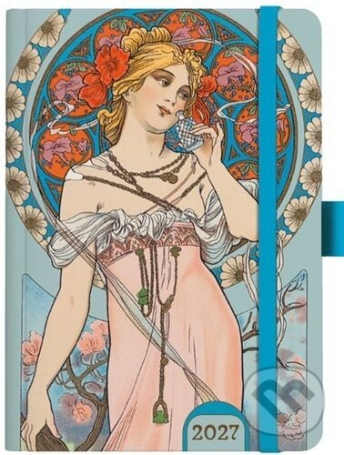 Denní diář 2027 A5 Alfons Mucha Modrý (Baloušek). Baloušek, 2026 Denní diář 2027 A5 Alfons Mucha Modrý (Baloušek). Baloušek, 2026