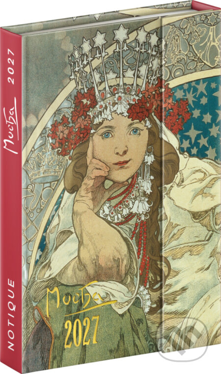 NOTIQUE Týždenný magnetický diár Alphonse Mucha 2027 (Notique). Notique, 2026 NOTIQUE Týždenný magnetický diár Alphonse Mucha 2027 (Notique). Notique, 2026