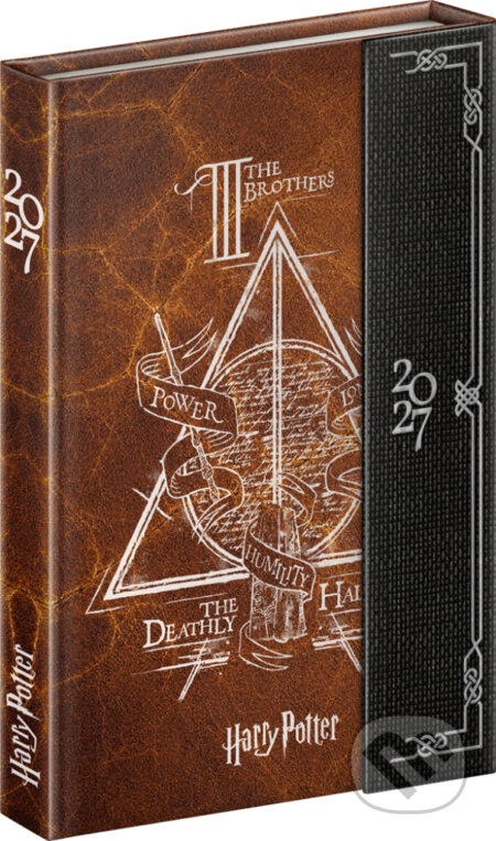NOTIQUE Týždenný magnetický diár Harry Potter – Dary smrti 2027 (Notique). Notique, 2026 NOTIQUE Týždenný magnetický diár Harry Potter – Dary smrti 2027 (Notique). Notique, 2026