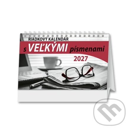 Stolový riadkový kalendár s veľkými písmenami 2027 (Spektrum grafik). Spektrum grafik, 2026 Stolový riadkový kalendár s veľkými písmenami 2027 (Spektrum grafik). Spektrum grafik, 2026