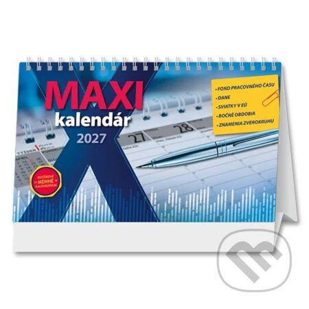 Stolový Maxi kalendár 2027 (Spektrum grafik). Spektrum grafik, 2026 Stolový Maxi kalendár 2027 (Spektrum grafik). Spektrum grafik, 2026