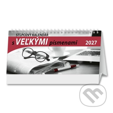 Stolový stĺpcový kalendár s veľkými písmenami 2027 (Spektrum grafik). Spektrum grafik, 2026 Stolový stĺpcový kalendár s veľkými písmenami 2027 (Spektrum grafik). Spektrum grafik, 2026