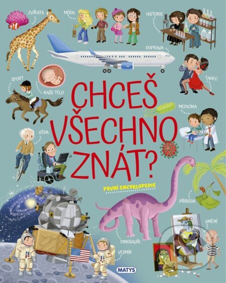 Kniha: Chceš všechno znát? První encyklopedie (Ilaria Barsotti). Matys, 2026 Kniha: Chceš všechno znát? První encyklopedie (Ilaria Barsotti). Matys, 2026