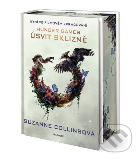Kniha: Úsvit sklizně (filmové vydání) (Suzanne Collins). Nakladatelství Fragment, 2026 Kniha: Úsvit sklizně (filmové vydání) (Suzanne Collins). Nakladatelství Fragment, 2026