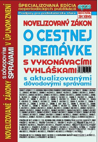 Kniha: Novelizovaný zákon o cestnej premávke (Epos). Epos, 2026 Kniha: Novelizovaný zákon o cestnej premávke (Epos). Epos, 2026