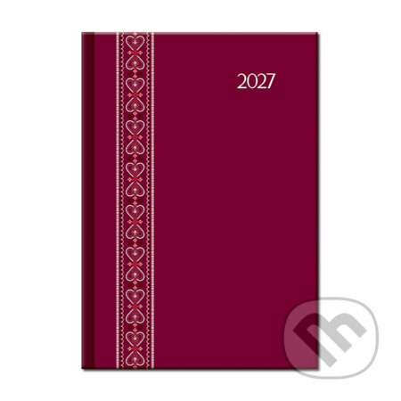 Denný diár FOLK 2027 - červený (Spektrum grafik). Spektrum grafik, 2026 Denný diár FOLK 2027 - červený (Spektrum grafik). Spektrum grafik, 2026