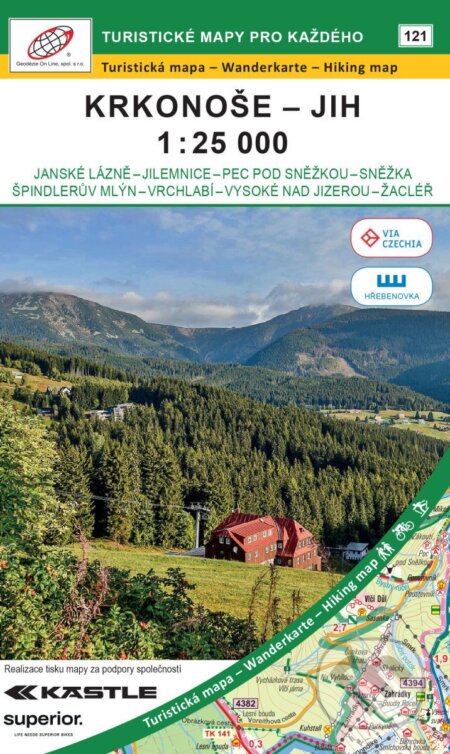 Kniha: Krkonoše - jih 1:25 000 / 121 Turistické mapy pro každého (GATYER). GATYER, 2026 Kniha: Krkonoše - jih 1:25 000 / 121 Turistické mapy pro každého (GATYER). GATYER, 2026