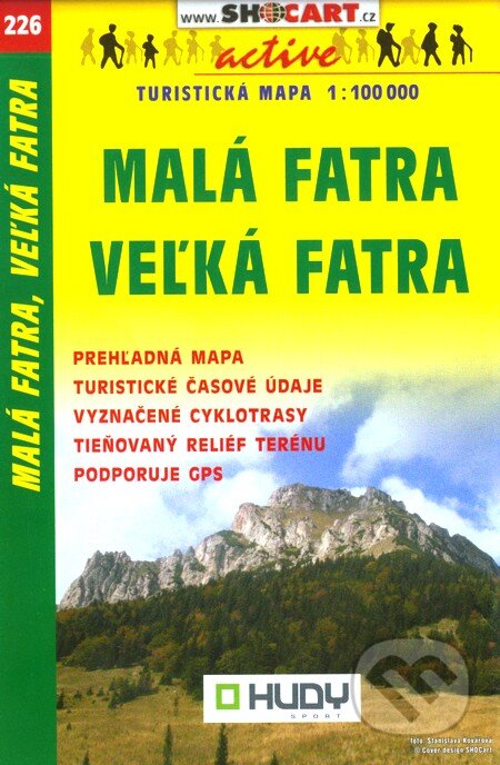 Malá Fatra, Veľká Fatra 1:100 000 (SHOCart). SHOCart, 2018 Malá Fatra, Veľká Fatra 1:100 000 (SHOCart). SHOCart, 2018