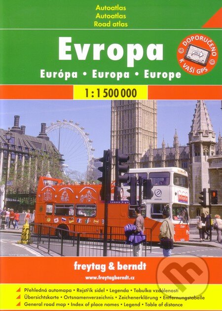 Evropa 1:1 500 000 (freytag&berndt). freytag&berndt, 2017 Evropa 1:1 500 000 (freytag&berndt). freytag&berndt, 2017
