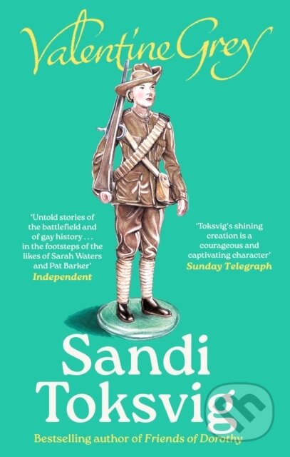 Kniha: Valentine Grey (Sandi Toksvig). Virago, 2026 Kniha: Valentine Grey (Sandi Toksvig). Virago, 2026