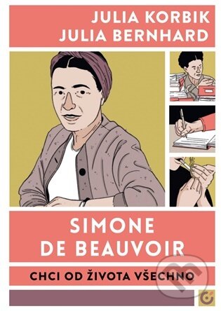 Kniha: Simone de Beauvoir: Chci od života všechno (Julia Korbik). Centrala, 2026 Kniha: Simone de Beauvoir: Chci od života všechno (Julia Korbik). Centrala, 2026
