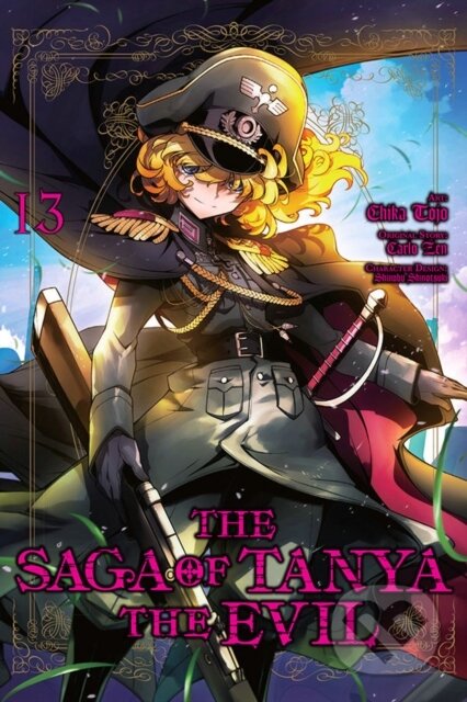 Kniha: The Saga of Tanya the Evil, Vol. 13 (manga) (Carlo Zen, Shinobu Shinotsuki, Rochelle Gancio, Emily Balistrieri a Chika Tojo). Yen Press, 2021 Kniha: The Saga of Tanya the Evil, Vol. 13 (manga) (Carlo Zen, Shinobu Shinotsuki, Rochelle Gancio, Emily Balistrieri a Chika Tojo). Yen Press, 2021