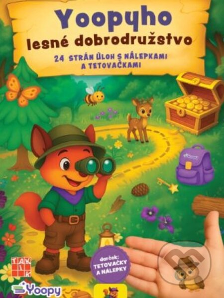 Kniha: Yoopyho lesné dobrodružstvo (Eva Barnišinová). Taktik, 2026 Kniha: Yoopyho lesné dobrodružstvo (Eva Barnišinová). Taktik, 2026