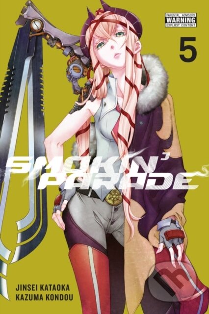 Kniha: Smokin' Parade, Vol. 5 (Abigail Blackman, Leighann Harvey, Kazuma Kondou a Jinsei Kataoka). Yen Press, 2019 Kniha: Smokin' Parade, Vol. 5 (Abigail Blackman, Leighann Harvey, Kazuma Kondou a Jinsei Kataoka). Yen Press, 2019